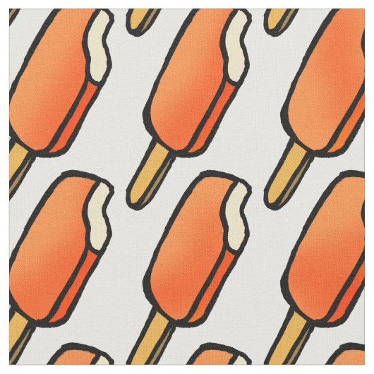 Tissu Popsicles oranges de glace de Creamsicle (Fermer)