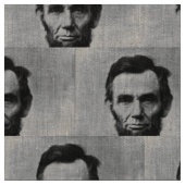 Tissu Portrait d'Abraham Lincoln (Fermer)
