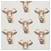 Tissu Portrait d'animal de ferme de chèvre (Échantillon)