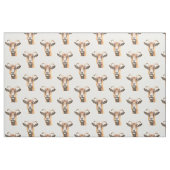 Tissu Portrait d'animal de ferme de chèvre (Fat Quarter)