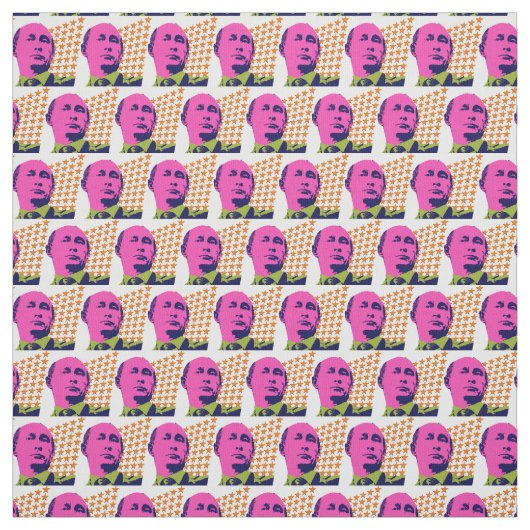 Tissu Portrait d'art rose Poutine Pop (Échantillon)