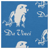 Tissu Portrait de Léonard de Vinci (Détail)