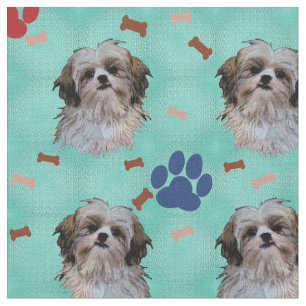 Tissu Portrait Shih Tzu