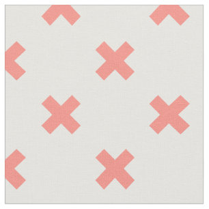 Tissu Poser les points de croix sur blanc