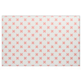 Tissu Poser les points de croix sur blanc (Fat Quarter)