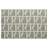 Tissu Poseur anglais de brun et blanc (Fat Quarter)
