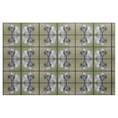 Tissu Poseur anglais noir et blanc doux (Fat Quarter)