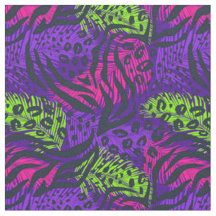 Tissu Poster de animal de Neon