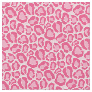 Tissu Poster de animal léopard rose chaud