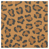 Tissu Poster de animal Leopard tendance Black Orange (Fermer)