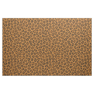 Tissu Poster de animal Leopard tendance Black Orange