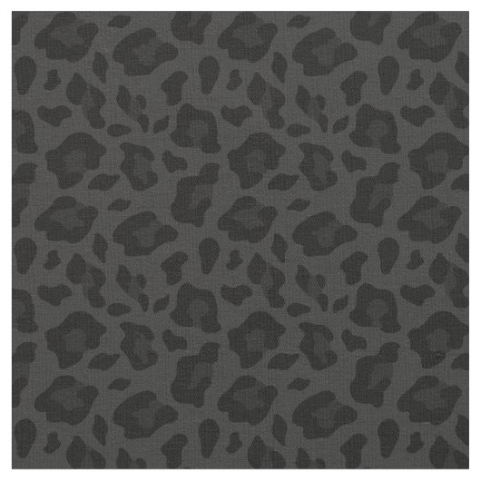 Tissu poster de animal motif léopard noir (Fermer)