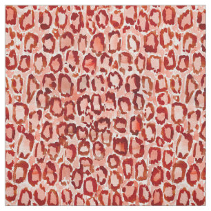 Tissu Poster de animal orange SAUVAGE de peau de léopard