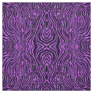 Tissu poster de animal pourpre de zèbre avec des partie