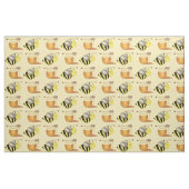 Tissu Pot de miel Pot de miel Abeille de miel Bumblebee (Fat Quarter)