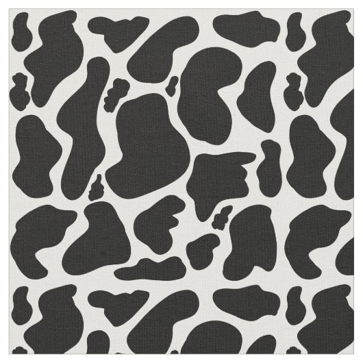 Tissu Pots de vache noir simple Animal (Fermer)