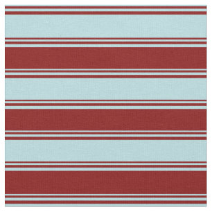 Tissu Poudre Bleu et Maroon Motif des rayures
