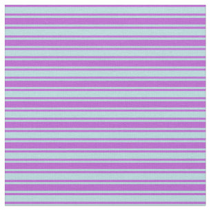 Tissu Poudre Bleu et Orchidée rayures colorées