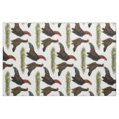 Tissu Poules Aseel Black Red (Fat Quarter)