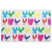 Tissu Poules colorées (Fat Quarter)