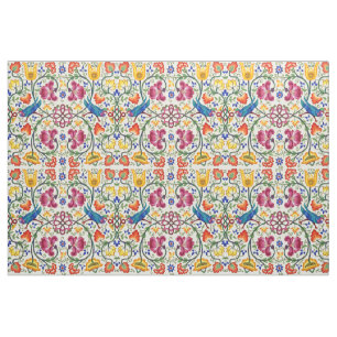 Tissu Poules de campagne rétro dans un motif de jardin f
