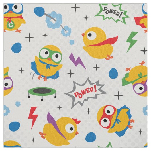 Tissu Poulet de Superhero (Échantillon)