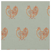 Tissu - Poulet en cuivre (Fermer)