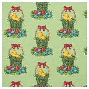 Tissu Poulet mignon de Pâques
