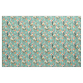 Tissu Poulets Floraux Aquarelle Mignons (Fat Quarter)