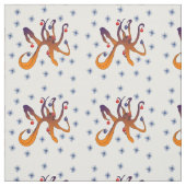 Tissu Poulpe de Noël (Échantillon)