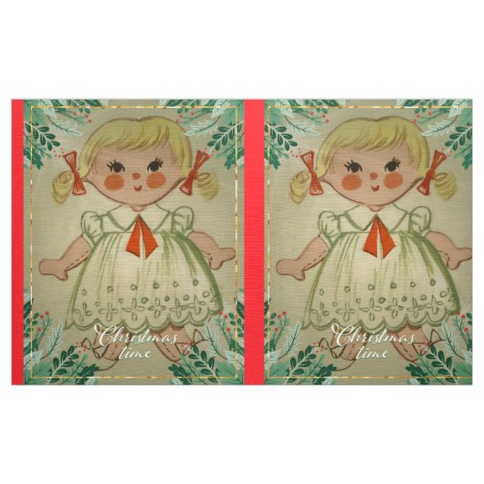 Tissu Poupées de Noël (Yard)