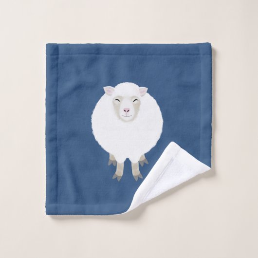 Tissu pour le visage mouton à compter (Gant de toilette)