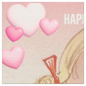 Tissu pour poupée de la Saint-Valentin (Détail)