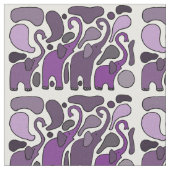 Tissu pourpre d'art abstrait d'éléphant (Fermer)