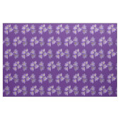 Tissu pourpre de fleur de crocus de ressort (Fat Quarter)