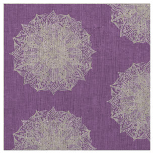 Tissu pourpre de motif de flocons de neige de