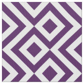 Tissu pourpre et blanc géométrique de motif de (fermé)