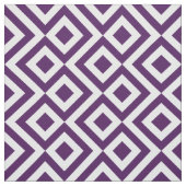 Tissu pourpre et blanc géométrique de motif de (Échantillon)