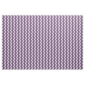 Tissu pourpre et blanc vertical de motif de zigzag (Yard)