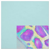 Tissu Pourpre et girafes d'Aqua grandes (Échantillon)