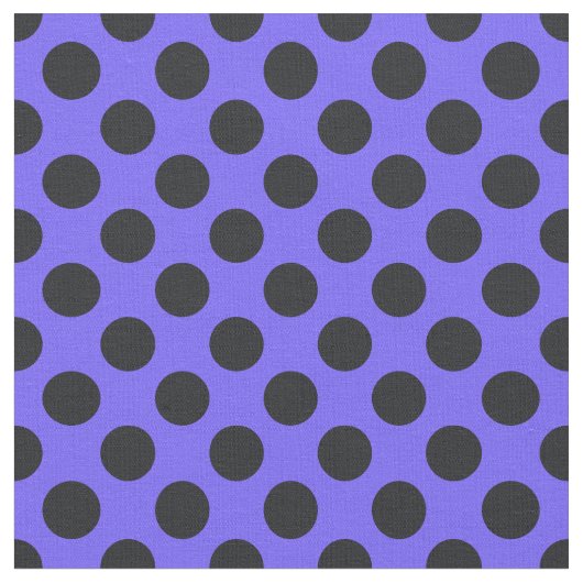 Tissu pourpre et noir de point de polka (Fermer)