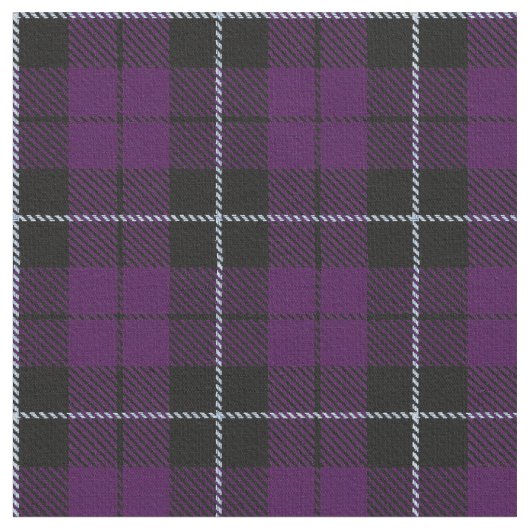 Tissu Pourpre/tissu noir de plaid rayure de la prune (Fermer)