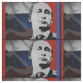 Tissu Poutine avec drapeau russe (fermé)