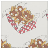 Tissu Poutine Québec Canada Aliments canadiens Fries fra (Fermer)
