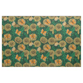Tissu Pré de Dandelion sur vert foncé (Yard)