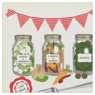 Tissu Premier Prix Accueil Pickles Fabriqués Thème