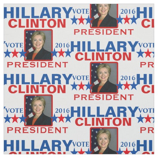 Tissu Président 2016 de Hillary Clinton (Échantillon)