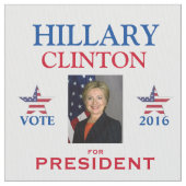 Tissu Président 2016 de Hillary Clinton (fermé)