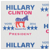 Tissu Président 2016 de Hillary Clinton (fermé)