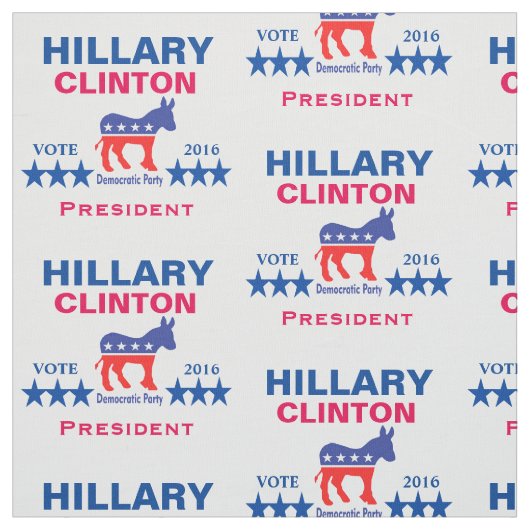 Tissu Président 2016 de Hillary Clinton (Échantillon)